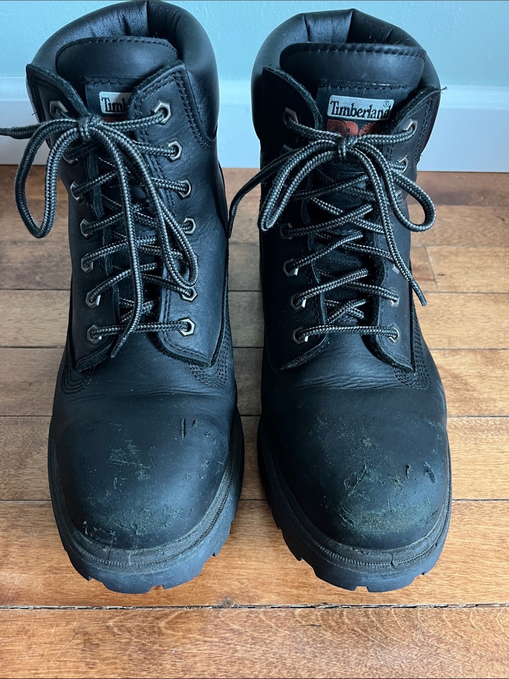 Timberland PRO Safety Toe Work Boots Black Leather EH Thermolite 8.5W - Picture 3 of 11